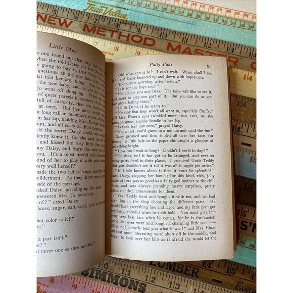 Eight Cousins HC Book Louisa May Alcott VINTAGE 1940 Little Men 1913 - Picture 13 of 16